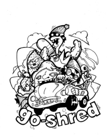 Go-shred logo