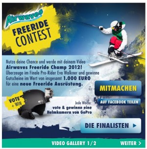 Gewinnspiel: Airwaves Freeride Contest 2012