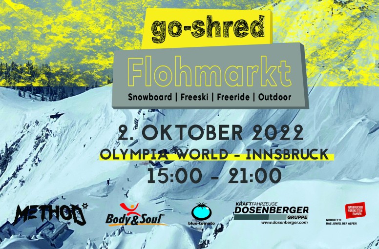 "Go-Shred" Flohmarkt Innsbruck 2.10.2022